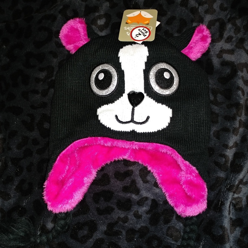 Puppy beanie/glove set